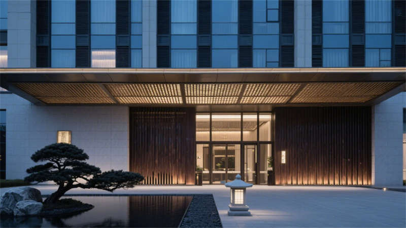 合肥3000㎡现代东方风格酒店的空间叙事：隐逸东方，当代栖居